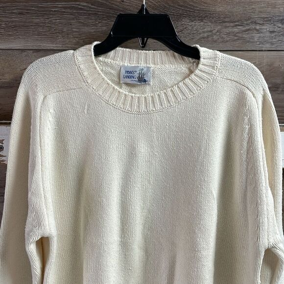 Penns Landing Men’s Crew Neck Sweater, Size XL, Cream - Picture 3 of 8